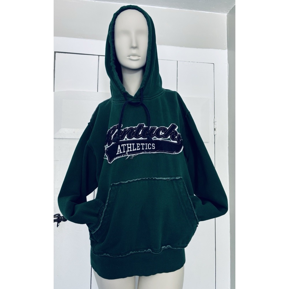 Thrē Square UK Kentucky Wildcats Athletics Green Hoodie Sweatshirt Vintage Small